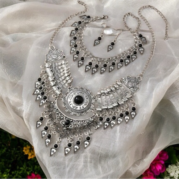 CMboutique Accessories - Egypt 4 pcs Set Necklace Earrings Anklet (Bracelet) Set Amazing Jewelry 👑